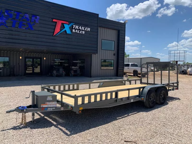  83" X 20' UTILITY 7K WITH GATE AND ATV SIDE RAMPS