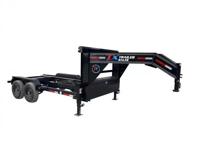 16' GOOSENECK ROLL OFF TRAILER 14K ( MANUAL TARP )