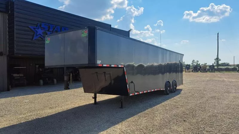 8.5' X 32' X 84" T-REX GOOSNECK ENCLOSED CARGO TRAILER 14K