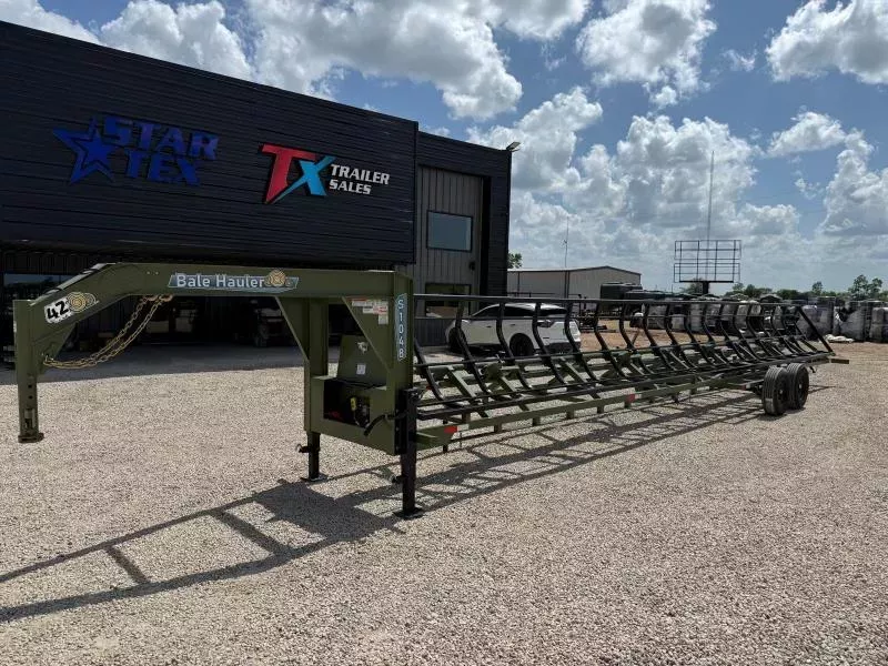 INDUSTRAIS AMERICA 42' HAY TRAILER DROPS BOTH WAYS 