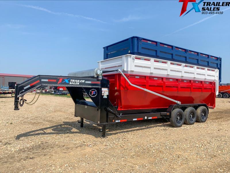 2023 East Texas 83" X 14' GOOSENECK ROLL OFF DUMP TRAILER 14K Dump
