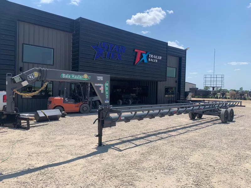INDUSTRAIS AMERICA  42' INLINE GOOSENECK HAY TRAILER