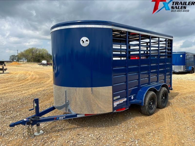 2023 East Texas 80" X 14' BP EAST TEXAS 12K LIVESTOCK TRAILER Stock / Stock Combo Trailer