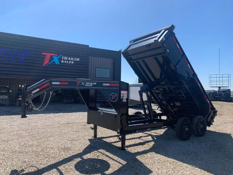 83" X 14' GN DUMP TRAILER WITH 24" 