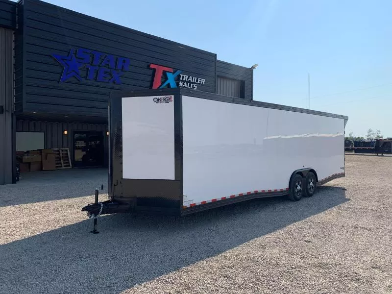 8'.5"  X 28' CYNERGY ENCLOSED TRAILER WITH RHINO PACKGE