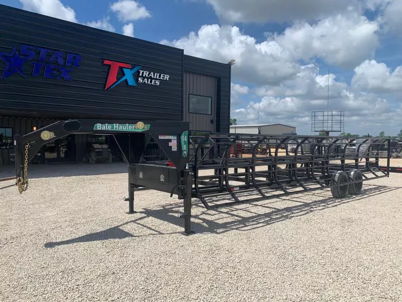 INDUSTRAIS AMERICA 14 X 4  HAY TRAILER 14K  WITH HYD DUMP