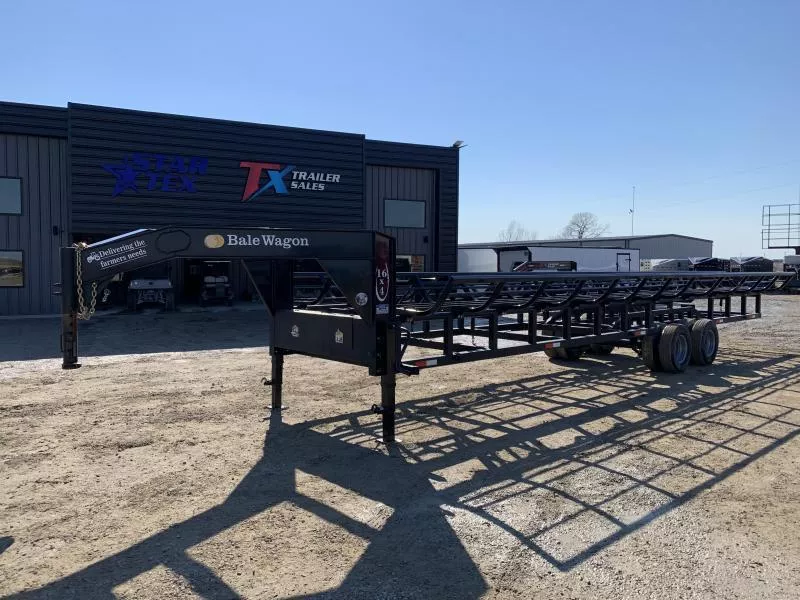 INDUSTRAIS AMERICA 16' X 4'  DUAL TANDEM HAY TRAILER  10K AXLES