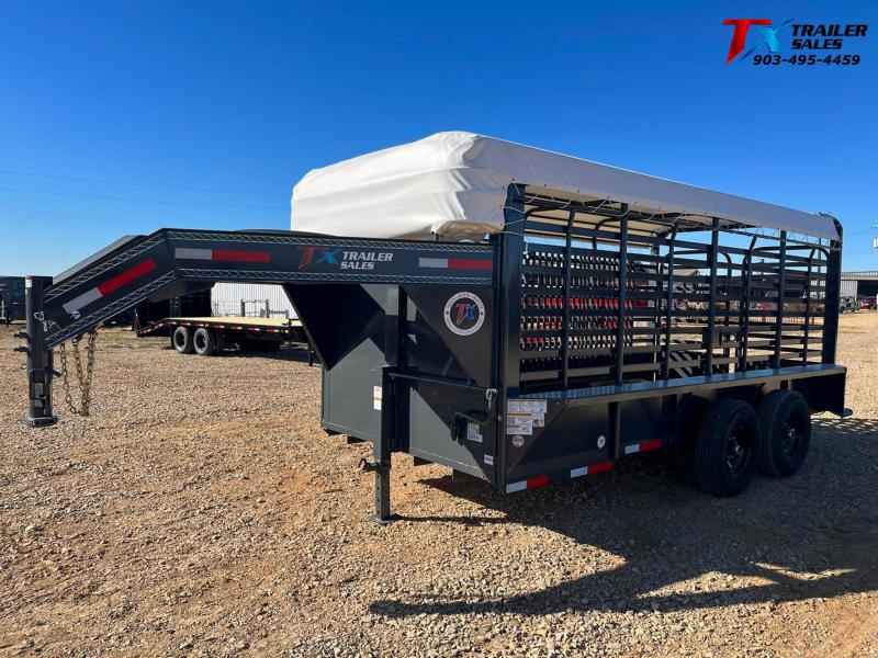 2023 East Texas Trailers 77" X 16' GN LIVESTOCK TRAILER 14K Stock / Stock Combo Trailer 2023 East Texas Trailers 77" X 16' GN LIVESTOCK TRAILER 14K Stock / Stock Combo Trailer