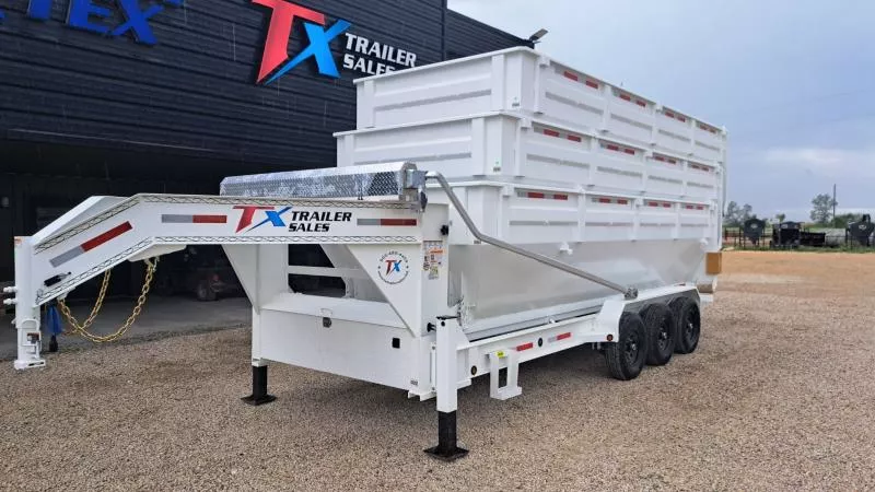 20' ROLL OFF DUMP TRAILER 21K W/ 3 - 20 YARD DUMPSTERAS ( ELECTRIC TARP KIT )
