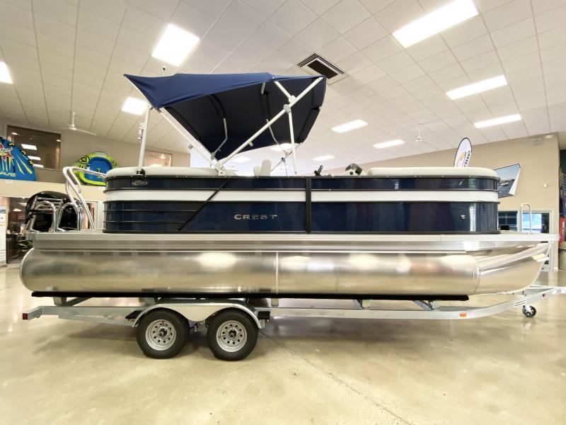 2022 Crest Classic LX 220 SLC Pontoon with Trailer 2022 Crest Classic LX 220 SLC Pontoon with Trailer
