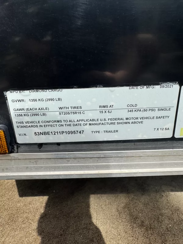 used Cargo (Enclosed) Trailers Diamond Cargo  for sale, in Orlando, FL Thumbnail 3