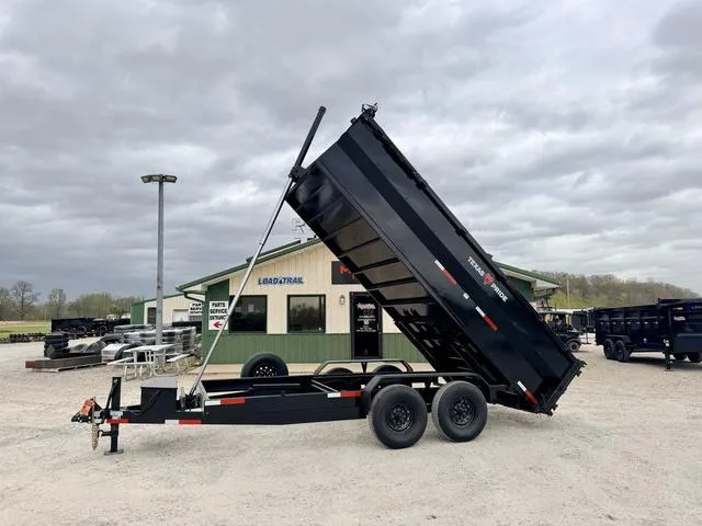 2026 Texas Pride Trailers DT 7' X 16' X 3' 16K Telescopic Dump Trailer 3' Si
