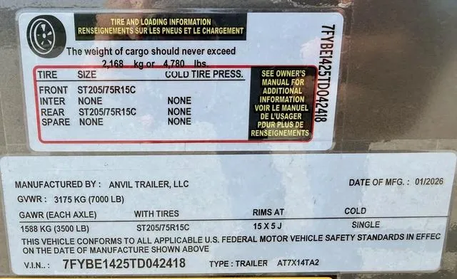 new Cargo (Enclosed) Trailers Anvil  for sale, in Poplar Bluff, MO Thumbnail 27