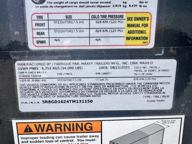 new Dump Trailers MAXX-D  for sale, in Poplar Bluff, MO Thumbnail 21