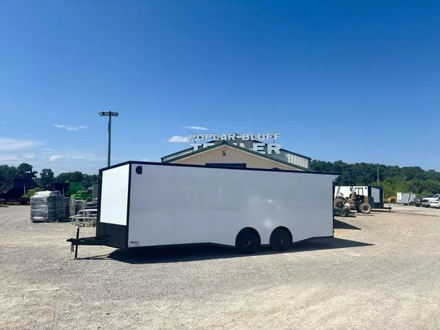 2025 J&A Trailers 8.5 X 24' Enclosed Car Hauler W/ Spoiler And Sprea