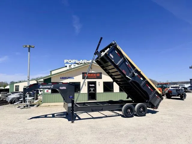 2026 Diamond C Trailers LPT210GN 16' X 82 Telescopic Gooseneck Dump 23K G"