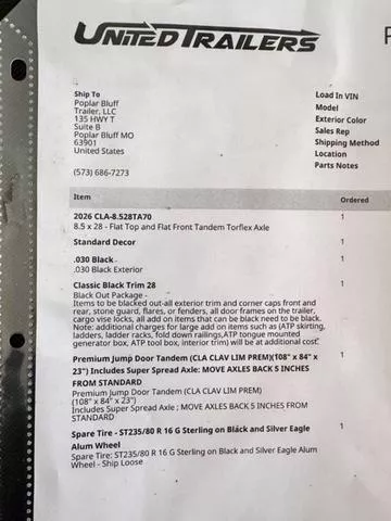 new Car Haulers / Racing Trailers United Trailers  for sale, in Poplar Bluff, MO Thumbnail 26