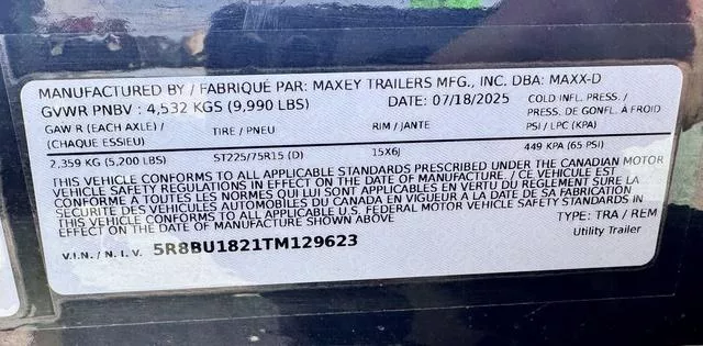 new Utility Trailers MAXX-D  for sale, in Poplar Bluff, MO Thumbnail 14