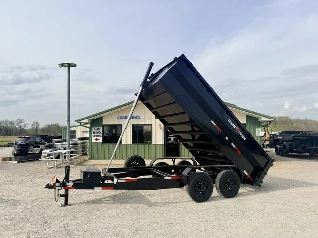 2026 Texas Pride Trailers DT 7' X 14' X 3' 14K Telescopic Dump Trailer 3' Si