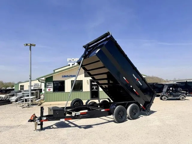 2026 Texas Pride Trailers DT 7' X 14' X 4' 14K Telescopic Dump Trailer 4' Si