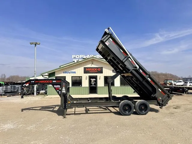 2026 MAXX-D DJX8316G  16' X 83 17.5K Gooseneck Dump W/ 3' Sid"