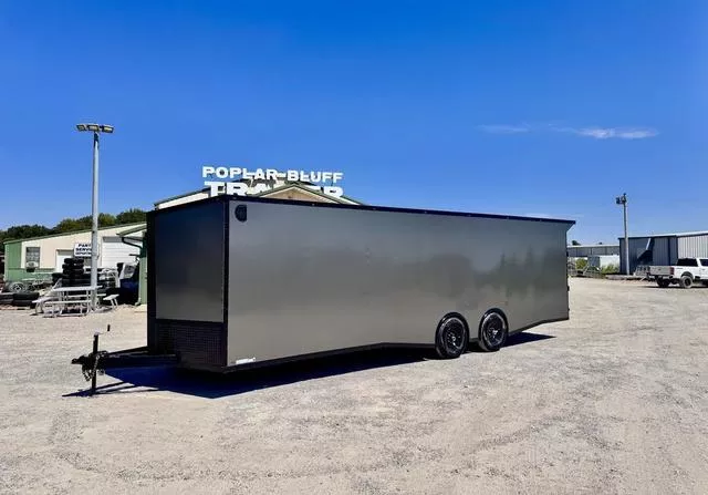 2025 J&A Trailers 8.5 X 28' Enclosed Car Hauler W/ Spoiler And Sprea