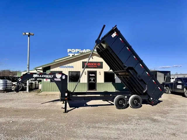 2026 Hillcrest Trailers HDT 7' X 16' 17.6K Telescopic GN Dump Trailer W/ 4
