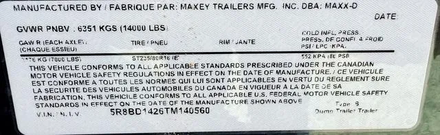 new Dump Trailers MAXX-D  for sale, in Poplar Bluff, MO Thumbnail 30