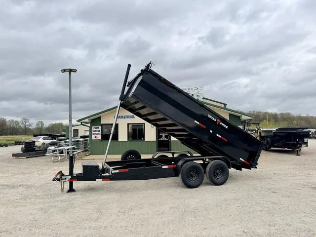 2026 Texas Pride Trailers DT 7' X 16' X 3' 16K Telescopic Dump Trailer 3' Si