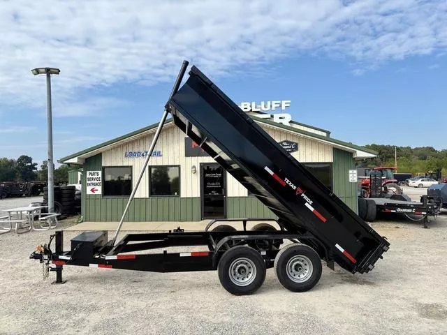 2026 Texas Pride Trailers DT 7' X 14' X 2' 14K Telescopic Dump Trailer