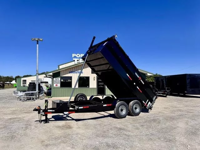 2026 Texas Pride Trailers DT 7' X 14' X 3' 16K Telescopic Dump Trailer W/ Ta
