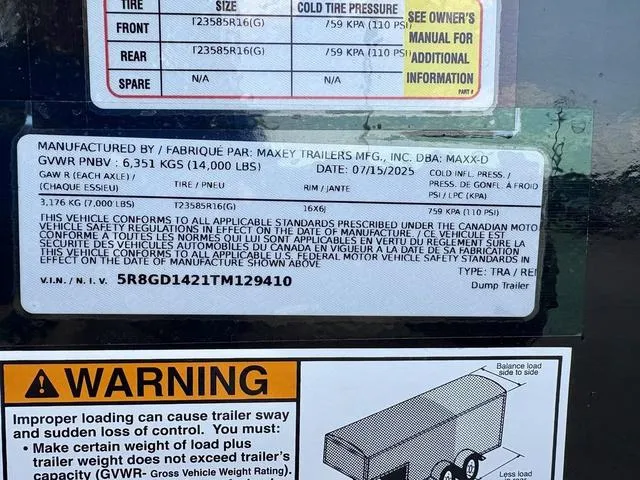 new Dump Trailers MAXX-D  for sale, in Poplar Bluff, MO Thumbnail 26