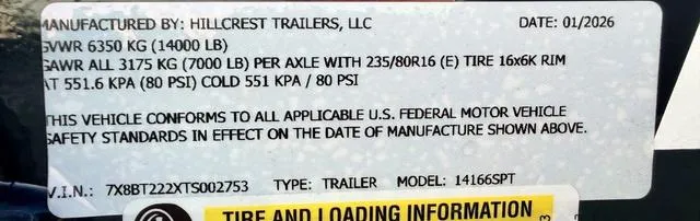 new Tilt Trailers Hillcrest Trailers  for sale, in Poplar Bluff, MO Thumbnail 27