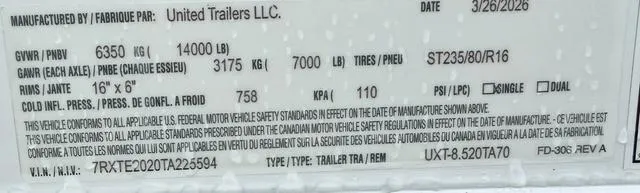 new Cargo (Enclosed) Trailers United Trailers  for sale, in Poplar Bluff, MO Thumbnail 39