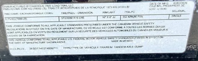 new Dump Trailers Load Trail  for sale, in Poplar Bluff, MO Thumbnail 28