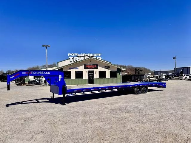 2024 RawMaxx *USED* 102 X 34' 12K Single Wheel Flatbed W/ Max "