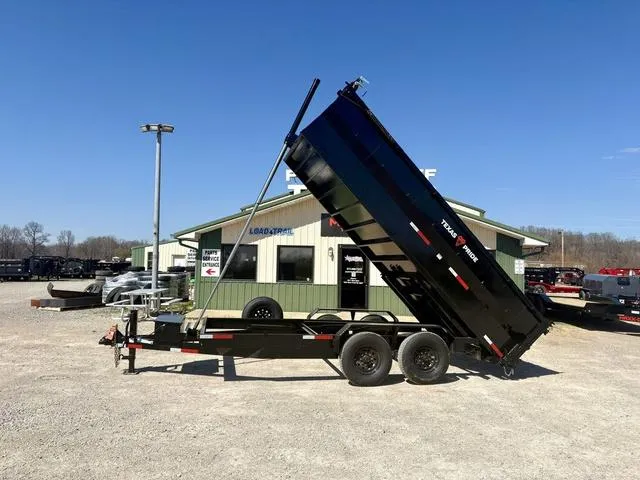 2026 Texas Pride Trailers DT 7' X 16' X 3' 16K Telescopic Dump Trailer 3' Si