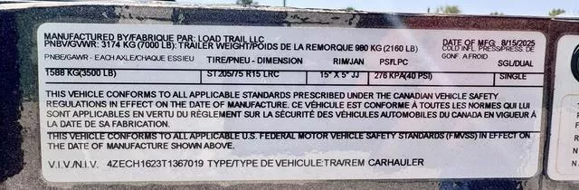 new Car Haulers / Racing Trailers Load Trail  for sale, in Poplar Bluff, MO Thumbnail 13