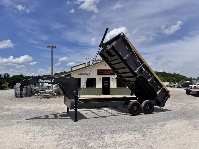2025 Diamond C Trailers LPT210GN 16' X 82 Telescopic Gooseneck Dump 23K G"