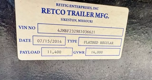 used Equipment / Flatbed Trailers Retco  for sale, in Poplar Bluff, MO Thumbnail 16