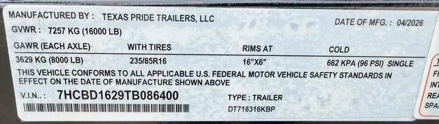 new Dump Trailers Texas Pride Trailers  for sale, in Poplar Bluff, MO Thumbnail 25