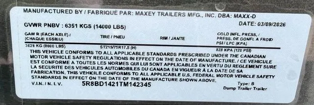 new Dump Trailers MAXX-D  for sale, in Poplar Bluff, MO Thumbnail 34
