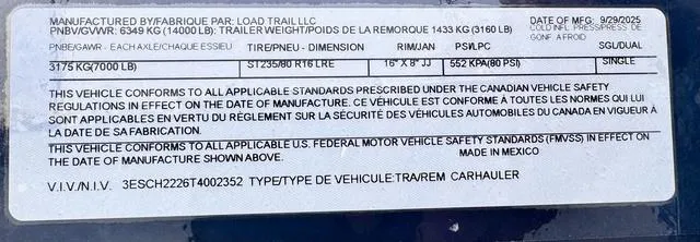 new Equipment / Flatbed Trailers Load Trail  for sale, in Poplar Bluff, MO Thumbnail 19