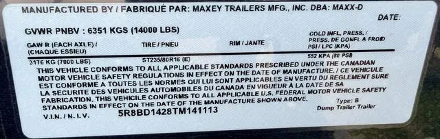 new Dump Trailers MAXX-D  for sale, in Poplar Bluff, MO Thumbnail 41