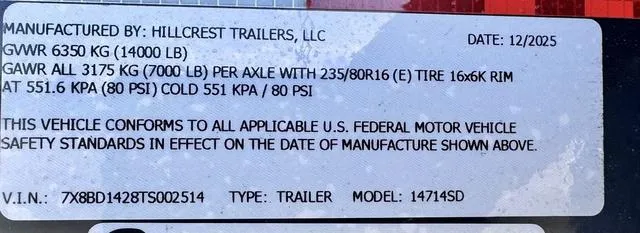 new Dump Trailers Hillcrest Trailers  for sale, in Poplar Bluff, MO Thumbnail 29