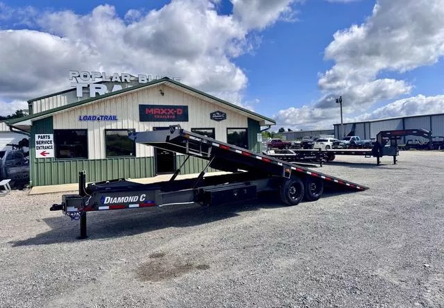 2026 Diamond C Trailers DET208  24' X 102  Deckover Tilt 18K W/ Hydraulic"