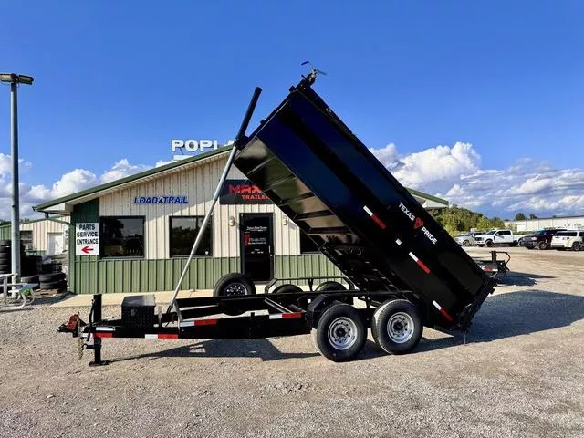 2026 Texas Pride Trailers DT 7' X 14' X 3' 16K Telescopic Dump Trailer W/ Ta