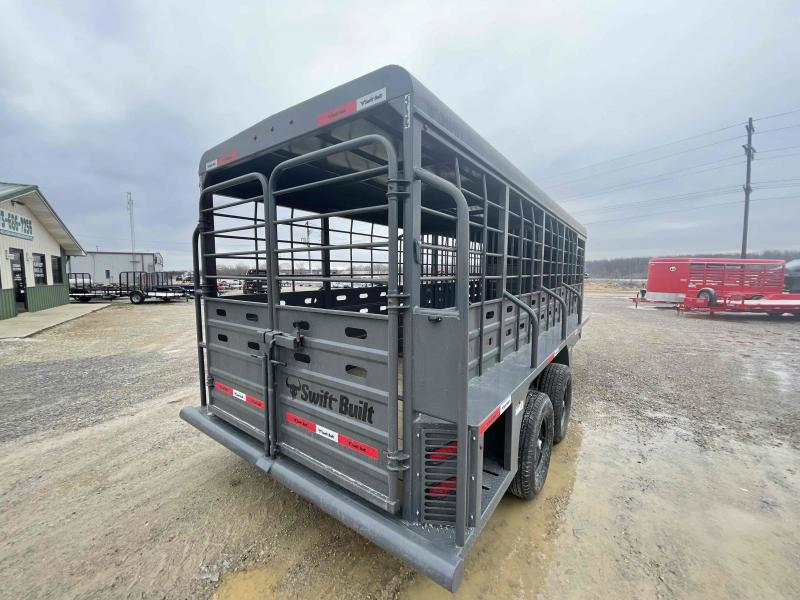 2022 Swift Built Trailers 20' Livestock Trailer Poplar Bluff Trailers