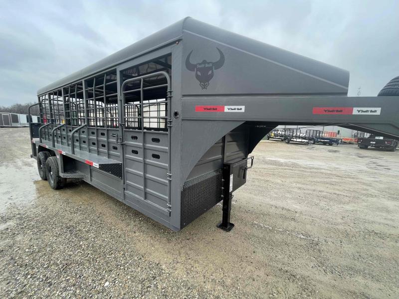 2022 Swift Built Trailers 16' 1/2 Top Gooseneck Livestock Trailer