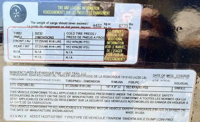 new Dump Trailers Load Trail  for sale, in Poplar Bluff, MO Thumbnail 29